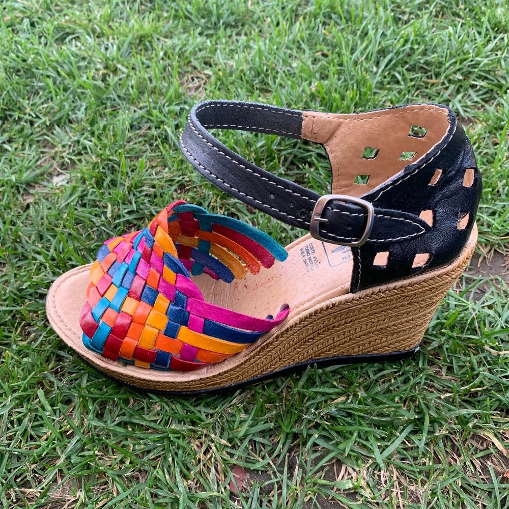 Women's Authentic Mexican leather Platform Shoes